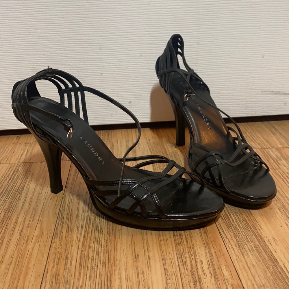 2/$15 - Unworn straps open toe stilettos